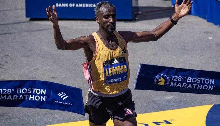 Ethiopias Sisay Lemma Wins Boston Marathon With A Sizzling Performance